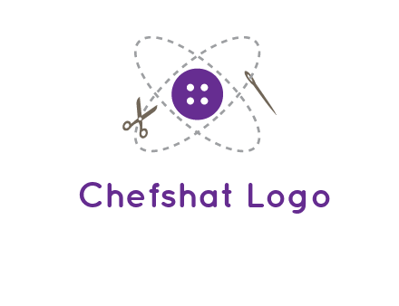 button and stitch line logo