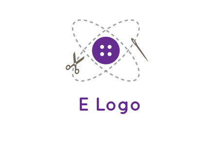 button and stitch line logo