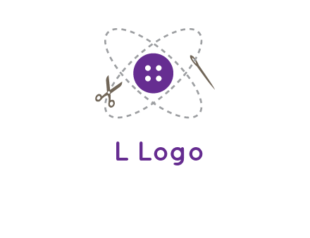 button and stitch line logo