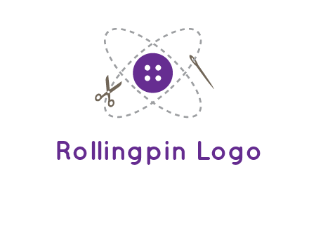 button and stitch line logo