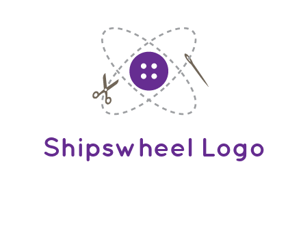 button and stitch line logo