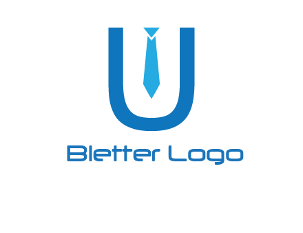 tie in the letter u logo