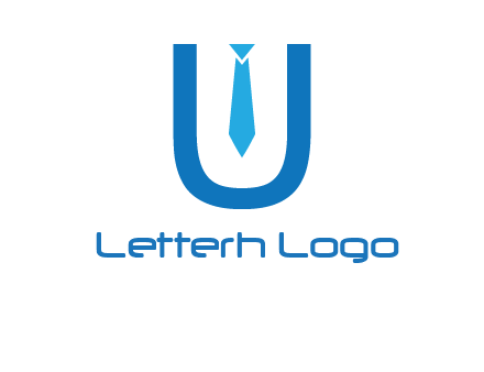 tie in the letter u logo