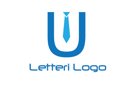 tie in the letter u logo