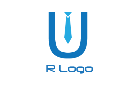 tie in the letter u logo