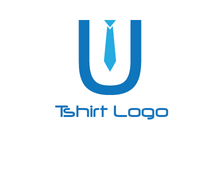 tie in the letter u logo