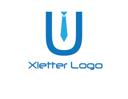 tie in the letter u logo