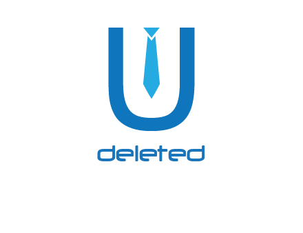 tie in the letter u logo