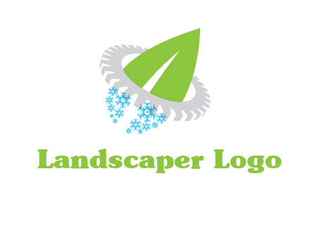 leaf and snowflake logo