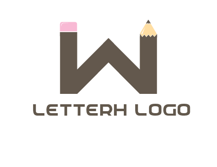 letter W pencil logo