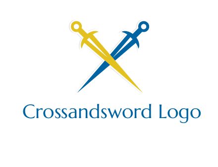 swords in letter X logo