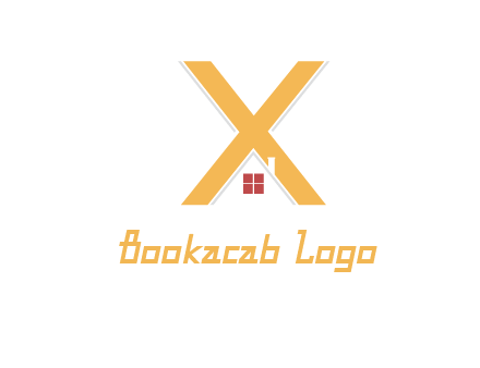 letter x house logo