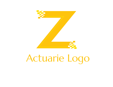 digital letter Z logo