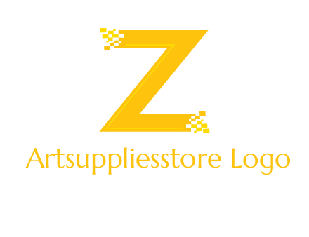 digital letter Z logo