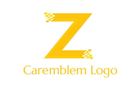 digital letter Z logo