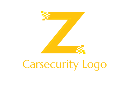 digital letter Z logo