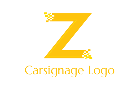 digital letter Z logo