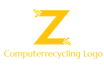 digital letter Z logo