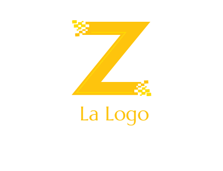 digital letter Z logo