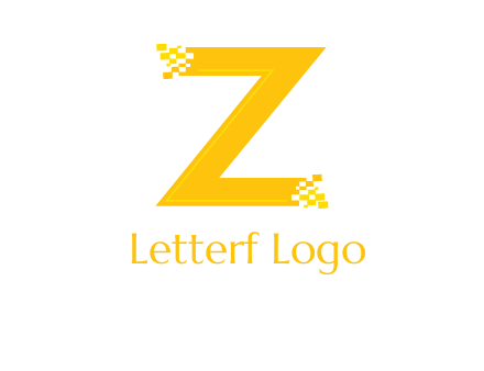 digital letter Z logo