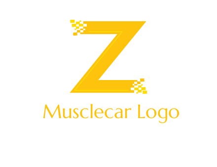 digital letter Z logo