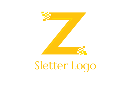 digital letter Z logo