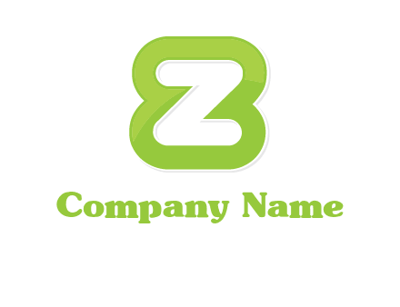 letter Z and number eight logo