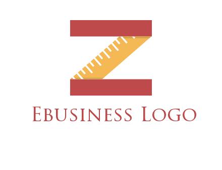 measure tape in letter Z logo