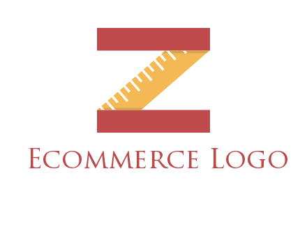 measure tape in letter Z logo