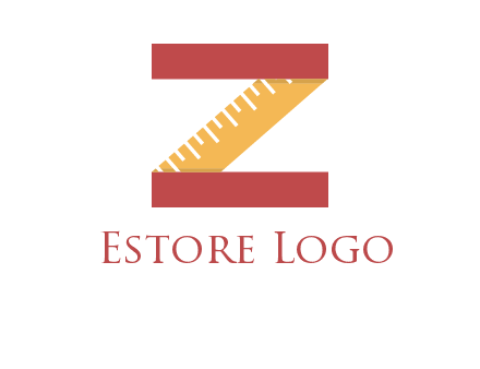 measure tape in letter Z logo