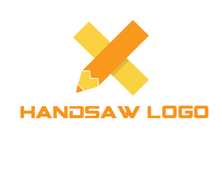 letter x pencil logo