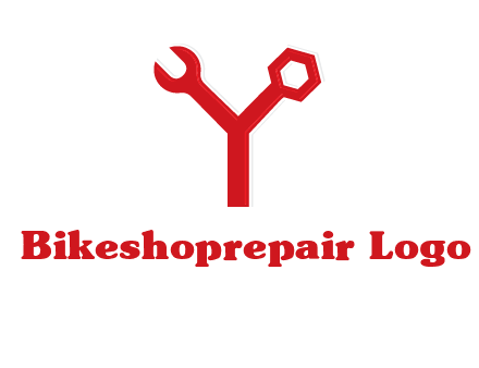 wrench on letter Y logo