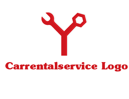 wrench on letter Y logo