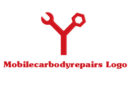 wrench on letter Y logo