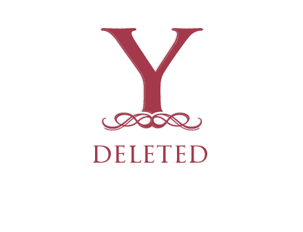 letter Y and ornament logo