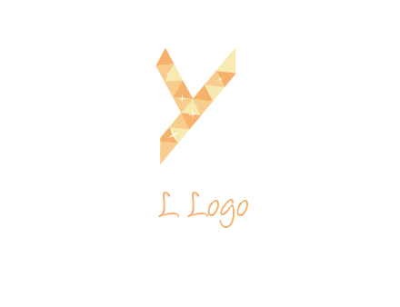 letter y polygon logo