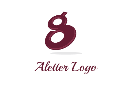 Letter G like number eight logo