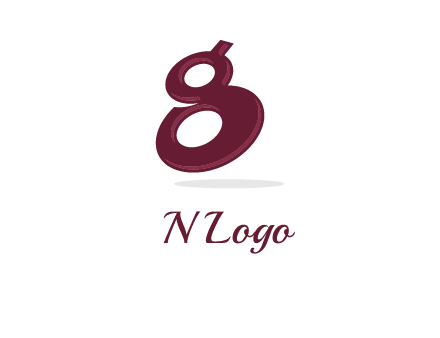 Letter G like number eight logo