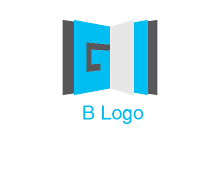 Letter G in book logo