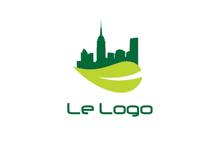 city on leaf logo