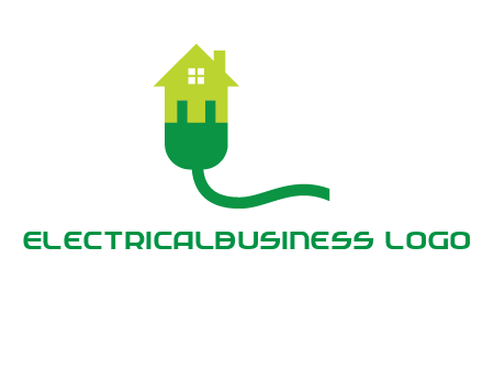 eco house with plug logo