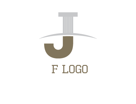 letter j pillar logo