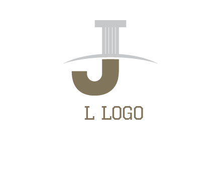 letter j pillar logo