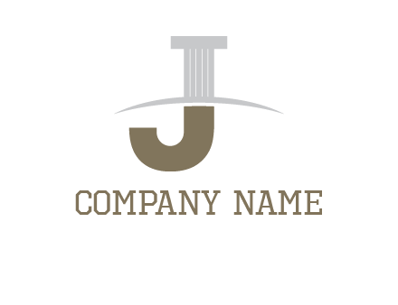 letter j pillar logo