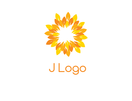 flower around sun logo