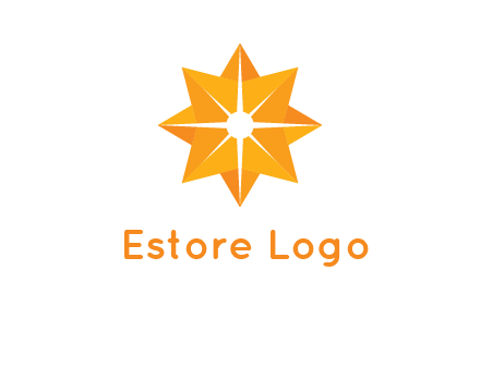 abstract star logo