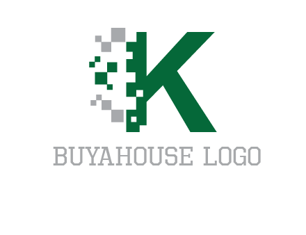 digital letter K logo