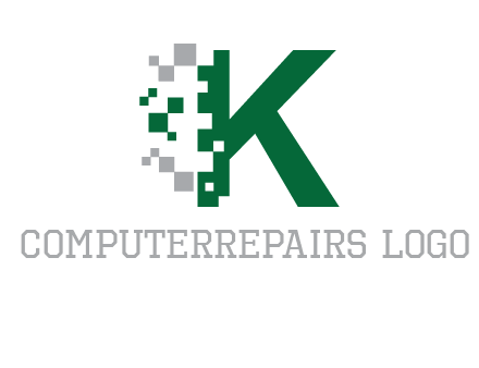 digital letter K logo