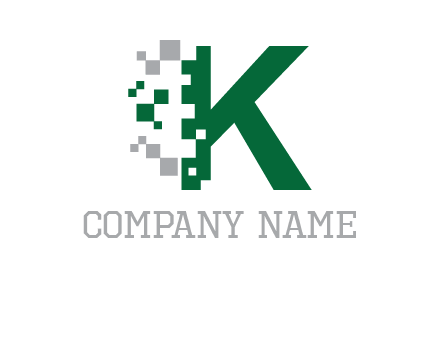 digital letter K logo