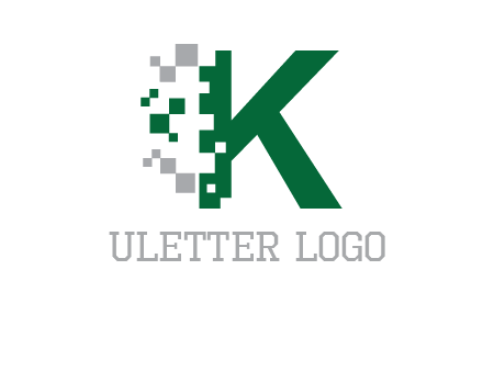 digital letter K logo